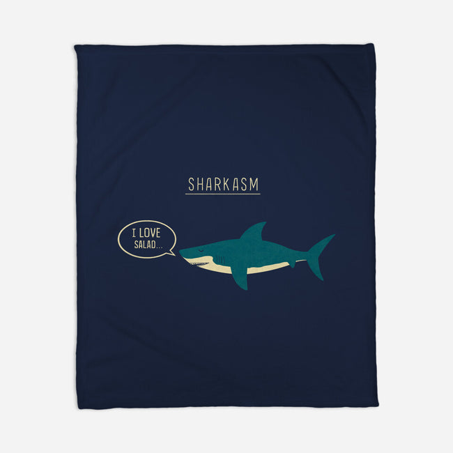 Sharkasm-none fleece blanket-Teo Zed