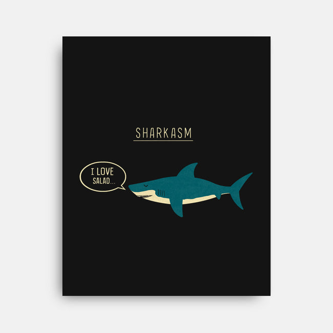 Sharkasm-none stretched canvas-Teo Zed