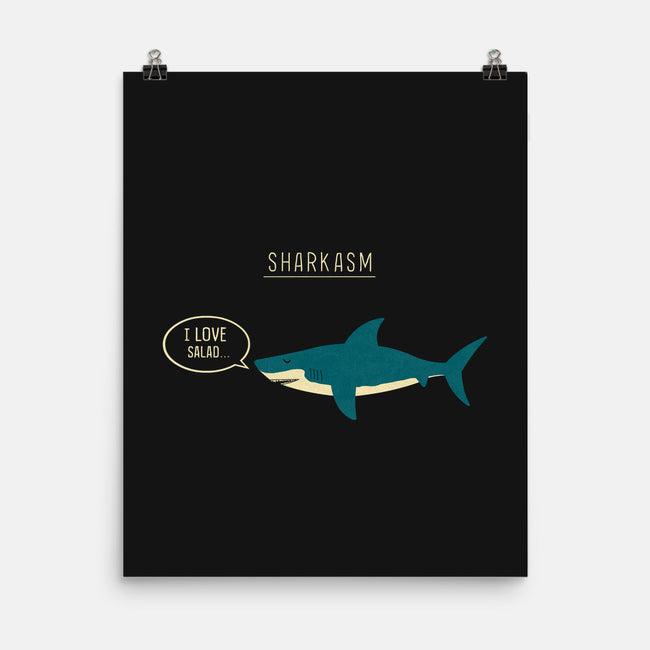 Sharkasm-none matte poster-Teo Zed