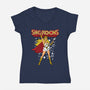 She Rocks-womens v-neck tee-Boggs Nicolas