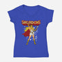 She Rocks-womens v-neck tee-Boggs Nicolas