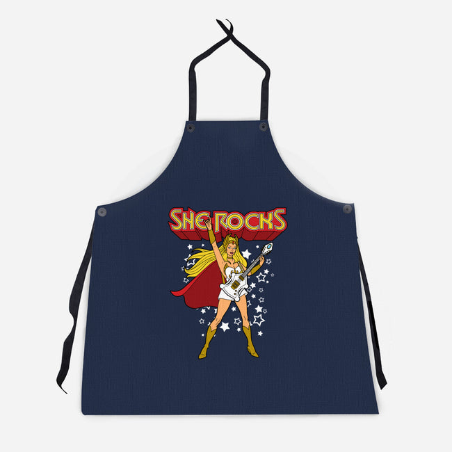 She Rocks-unisex kitchen apron-Boggs Nicolas