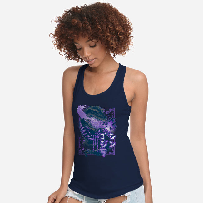 Shin Atomic Fire Born-womens racerback tank-cs3ink