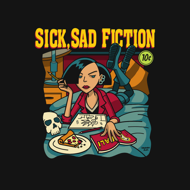 Sick Sad Fiction-none removable cover w insert throw pillow-DonovanAlex