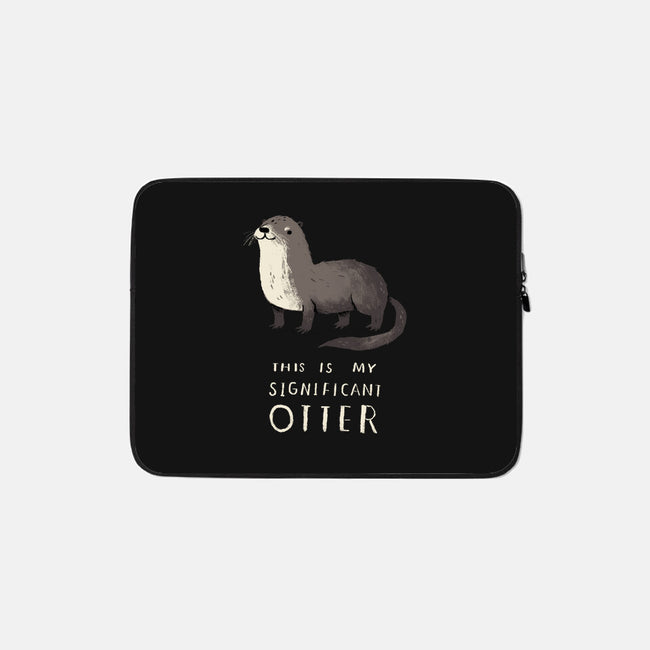 Significant Otter-none zippered laptop sleeve-louisros