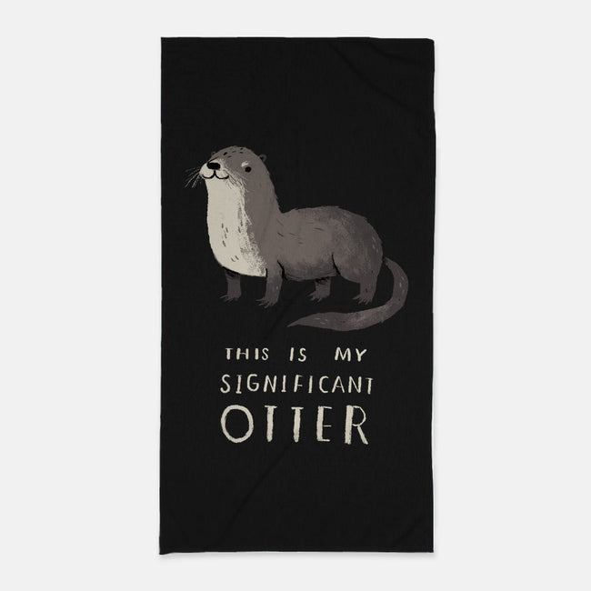 Significant Otter-none beach towel-louisros