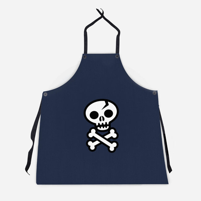 Skull and Crossbones-unisex kitchen apron-wotto