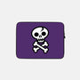 Skull and Crossbones-none zippered laptop sleeve-wotto
