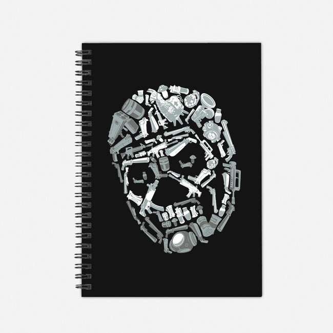 Skull Arsenal-none dot grid notebook-DJKopet