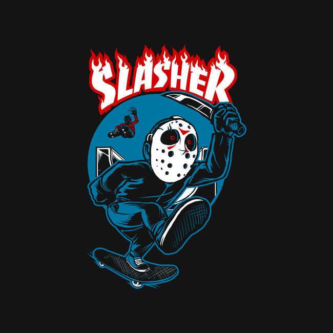 Slash and Burn-none polyester shower curtain-joerawks