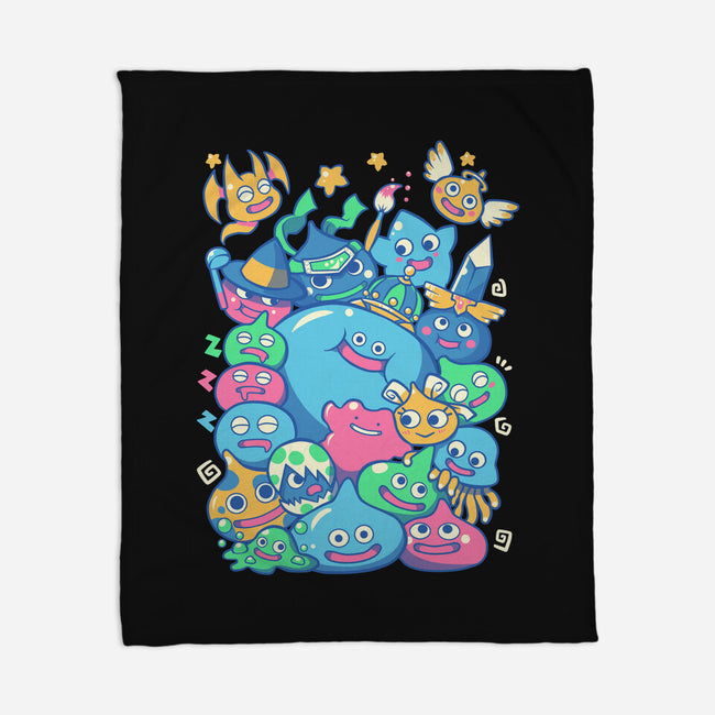 Slime Party-none fleece blanket-TechraNova