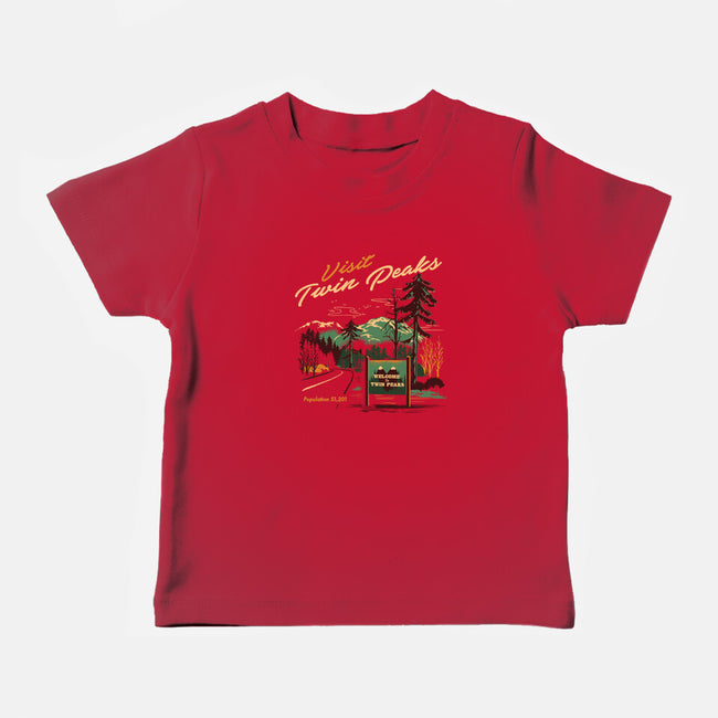 Small Town Travel-baby basic tee-Steven Rhodes