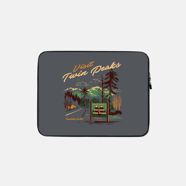 Small Town Travel-none zippered laptop sleeve-Steven Rhodes