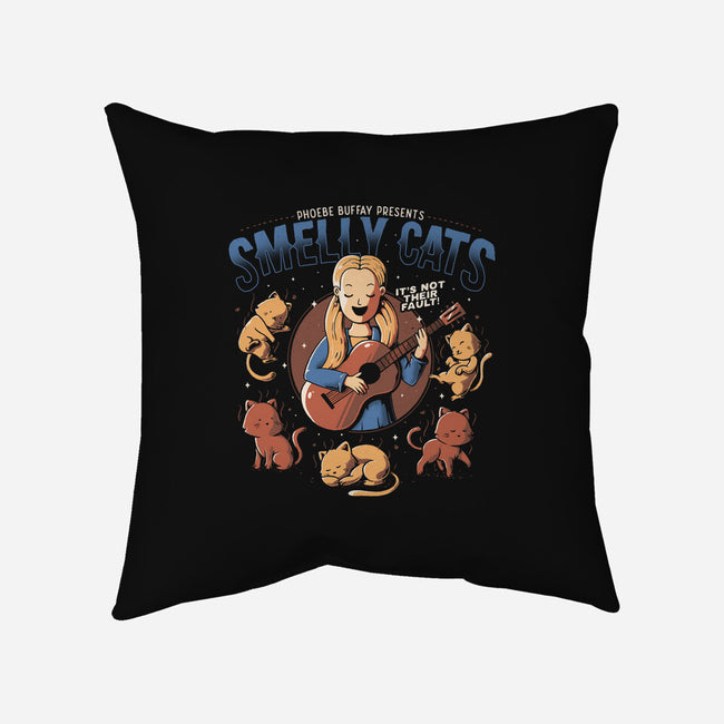 Smelly Cats-none removable cover throw pillow-eduely