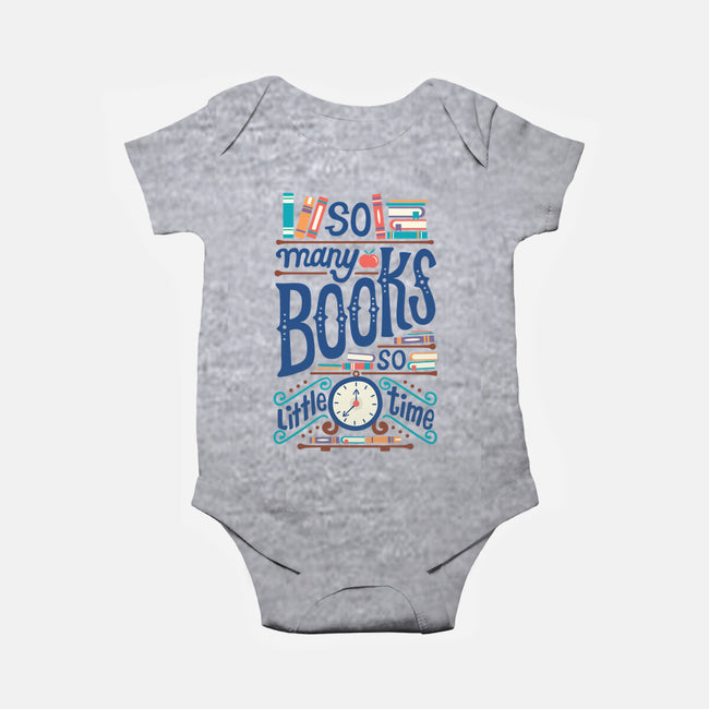 So Many Books-baby basic onesie-risarodil