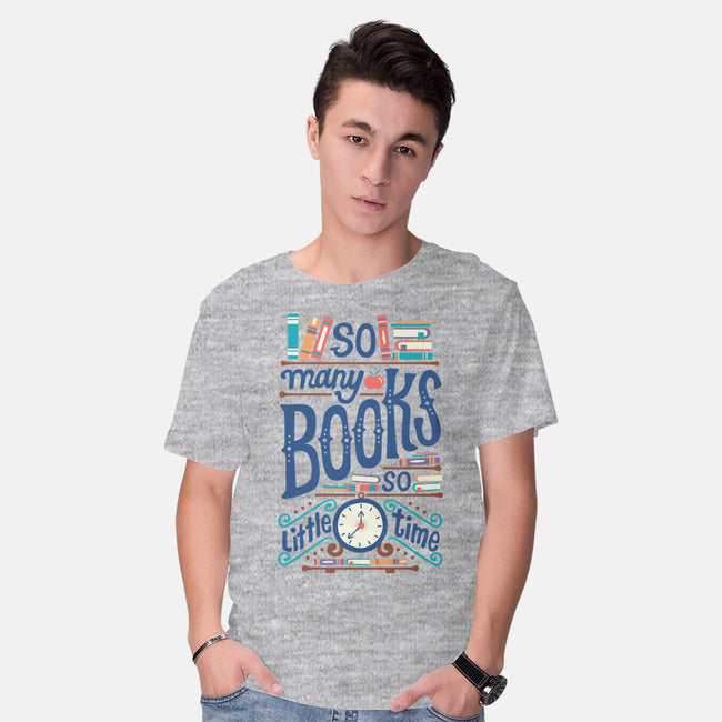 So Many Books-mens basic tee-risarodil