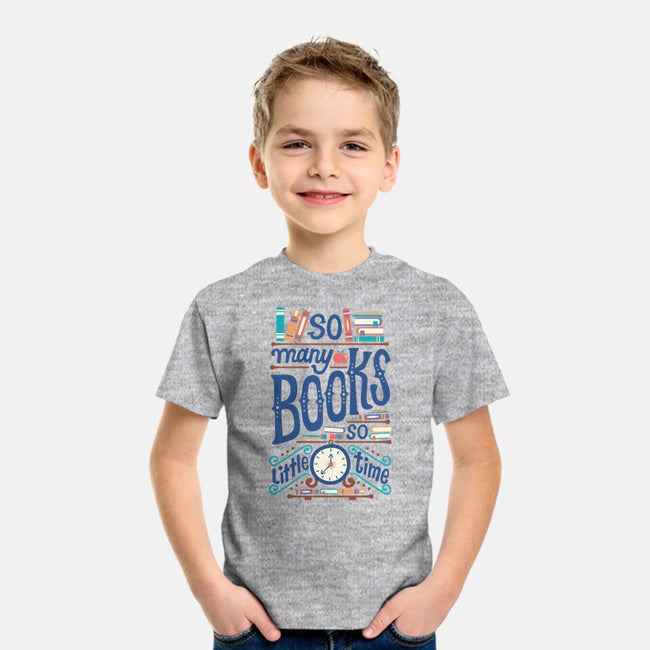 So Many Books-youth basic tee-risarodil
