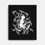 Soaring Crow-none stretched canvas-TerminalNerd