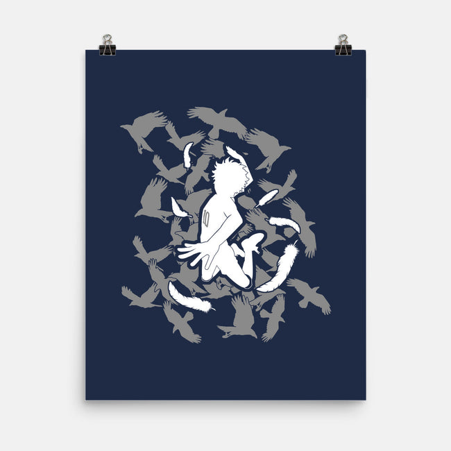 Soaring Crow-none matte poster-TerminalNerd
