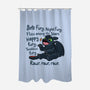 Soft Fury-none polyester shower curtain-RebelArt