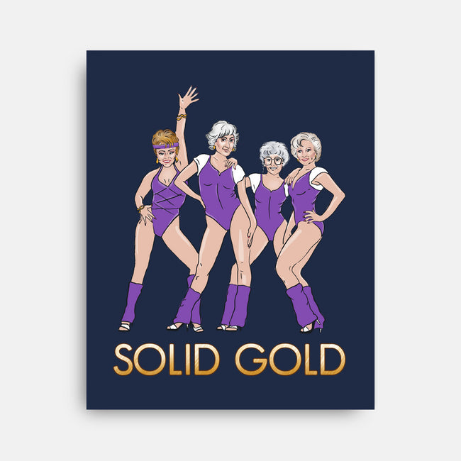 Solid Gold-none stretched canvas-Diana Roberts