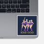 Solid Gold-none glossy sticker-Diana Roberts
