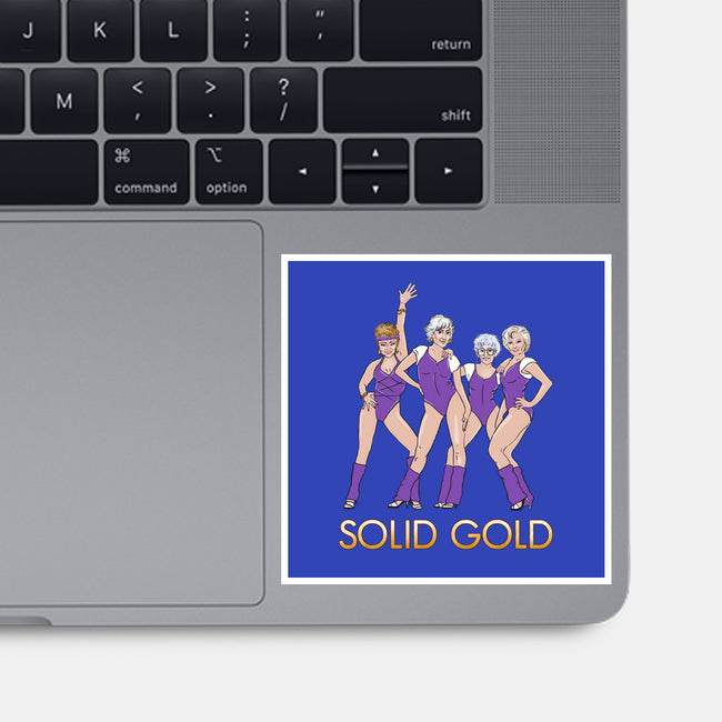 Solid Gold-none glossy sticker-Diana Roberts
