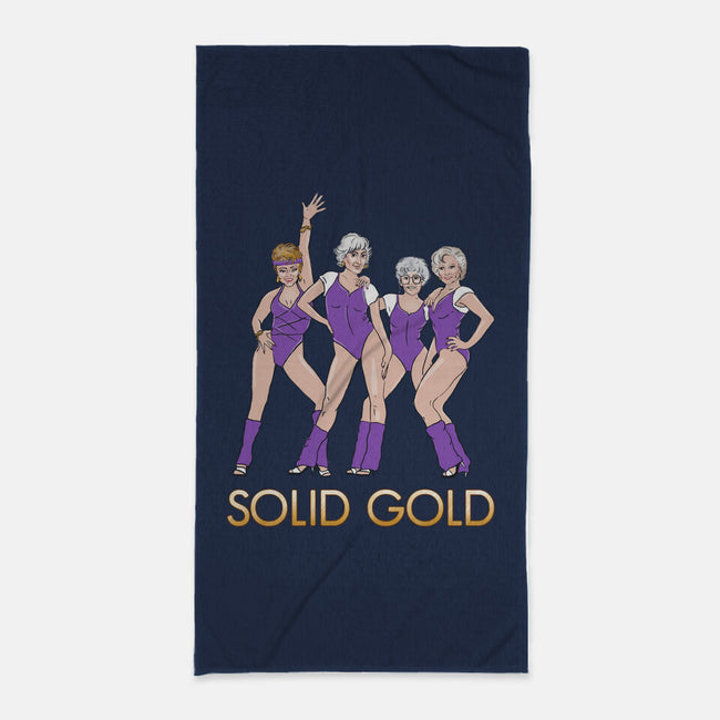 Solid Gold-none beach towel-Diana Roberts