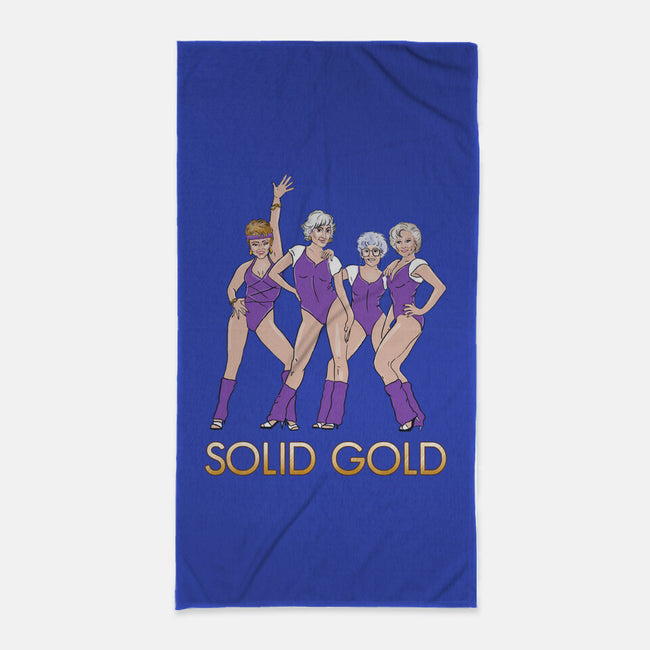 Solid Gold-none beach towel-Diana Roberts