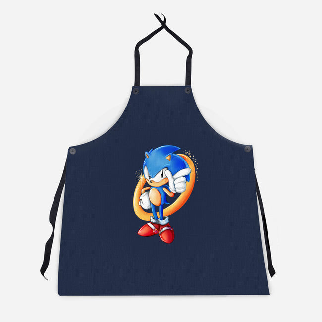 Sonic Sass-unisex kitchen apron-amorias