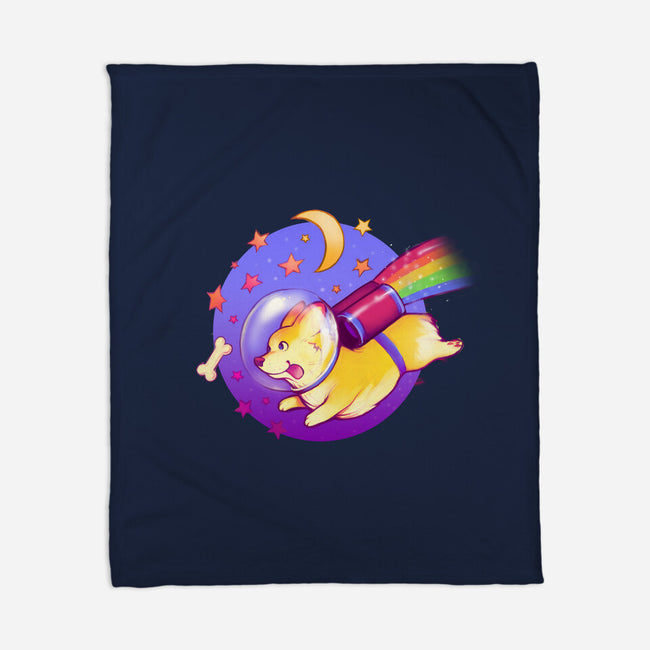 Space Corgi-none fleece blanket-MeganLara