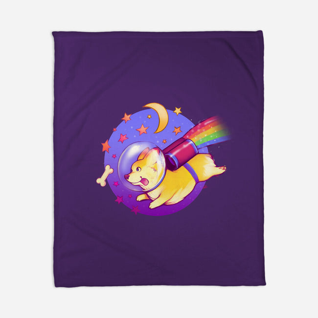 Space Corgi-none fleece blanket-MeganLara
