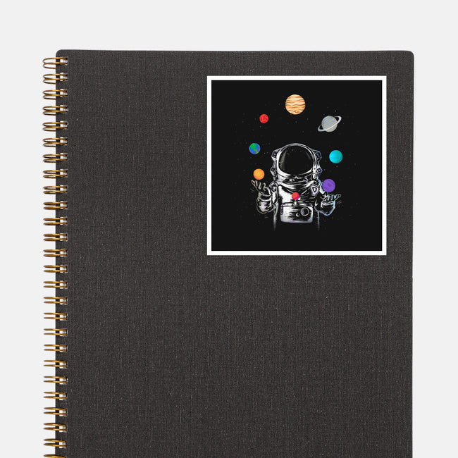 Space Juggler-none glossy sticker-SokolSelmani