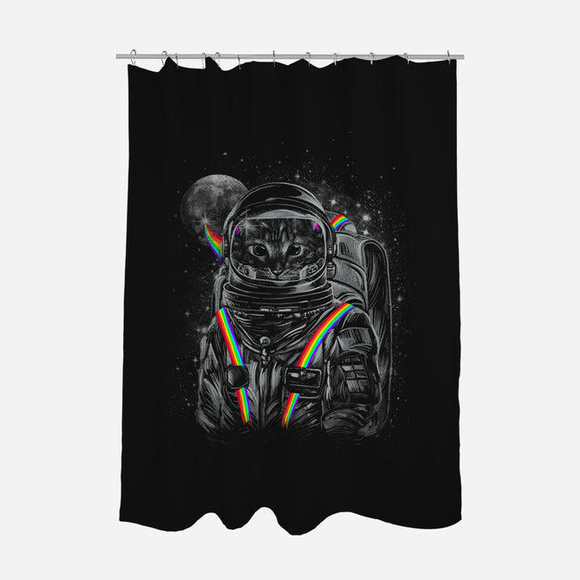 Space Mission-none polyester shower curtain-dandingeroz
