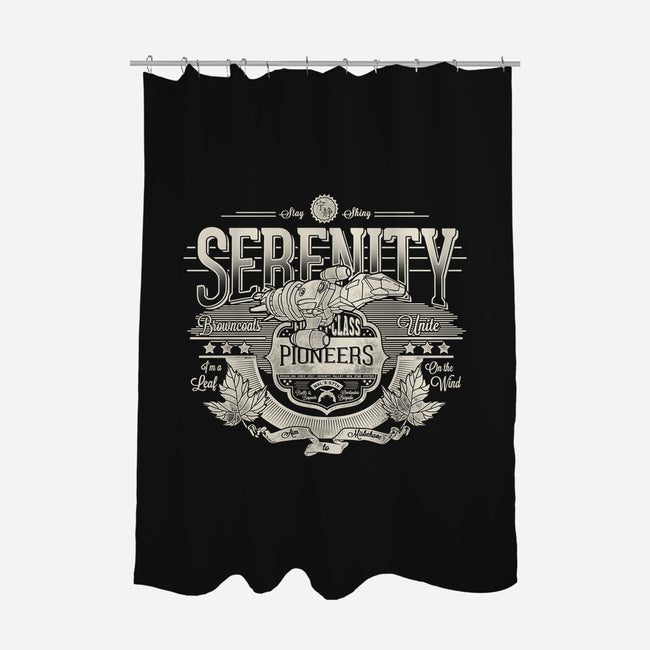 Space Pioneers-none polyester shower curtain-CoD Designs