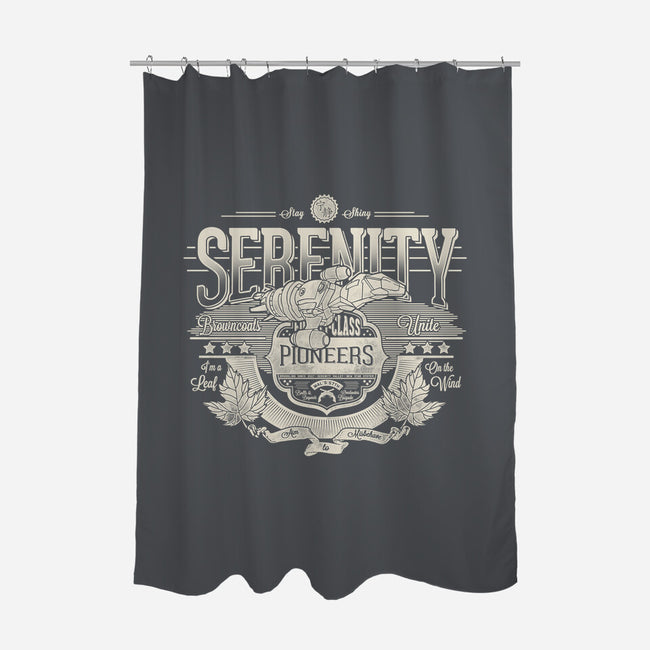 Space Pioneers-none polyester shower curtain-CoD Designs
