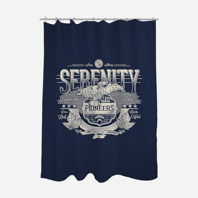 Space Pioneers-none polyester shower curtain-CoD Designs