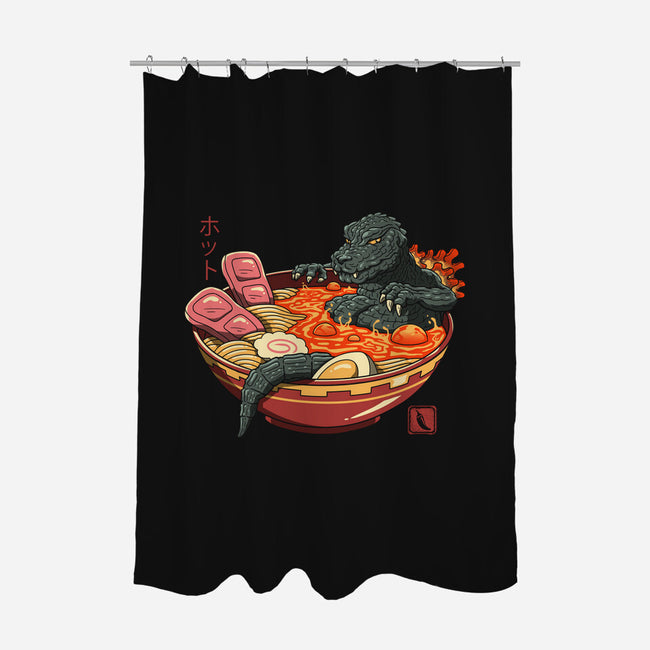 Spicy Lava Ramen King-none polyester shower curtain-vp021