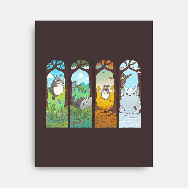 Spirit of the Seasons-none stretched canvas-queenmob