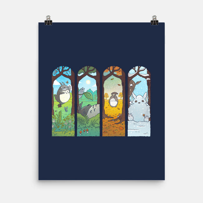 Spirit of the Seasons-none matte poster-queenmob