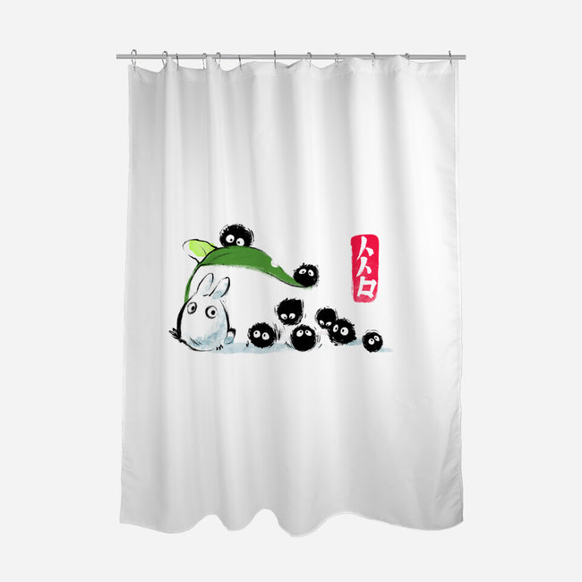 Spirited Ink-none polyester shower curtain-BlancaVidal