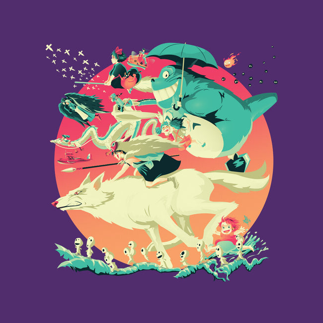 Spirited Race-none stretched canvas-El Black Bat