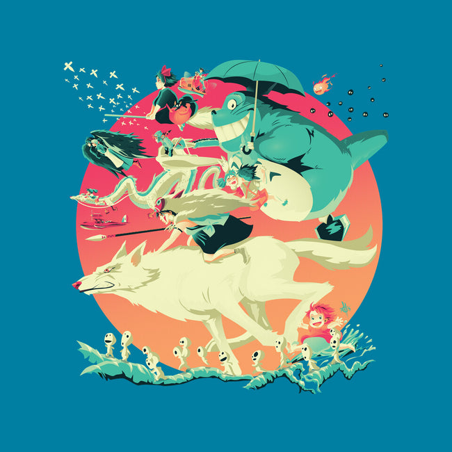 Spirited Race-none fleece blanket-El Black Bat