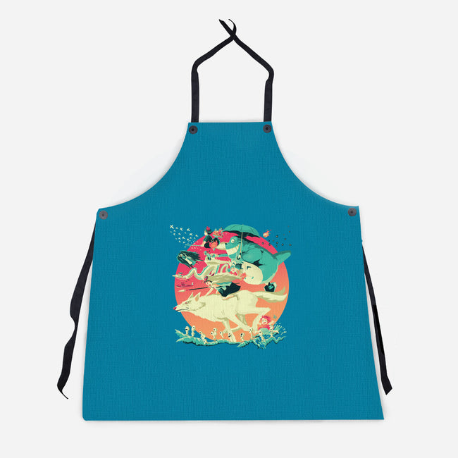 Spirited Race-unisex kitchen apron-El Black Bat