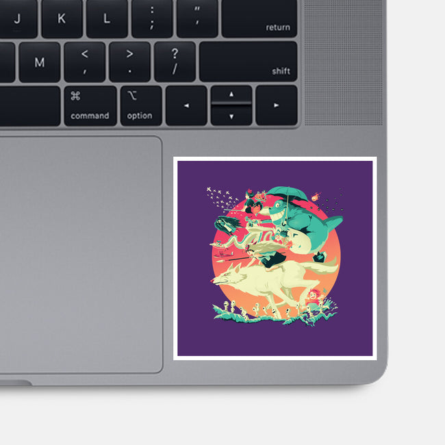 Spirited Race-none glossy sticker-El Black Bat