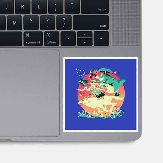 Spirited Race-none glossy sticker-El Black Bat
