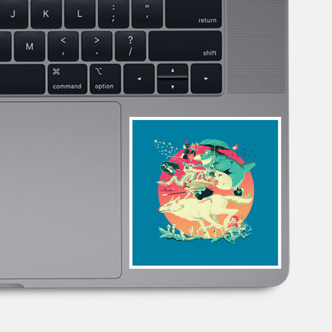 Spirited Race-none glossy sticker-El Black Bat