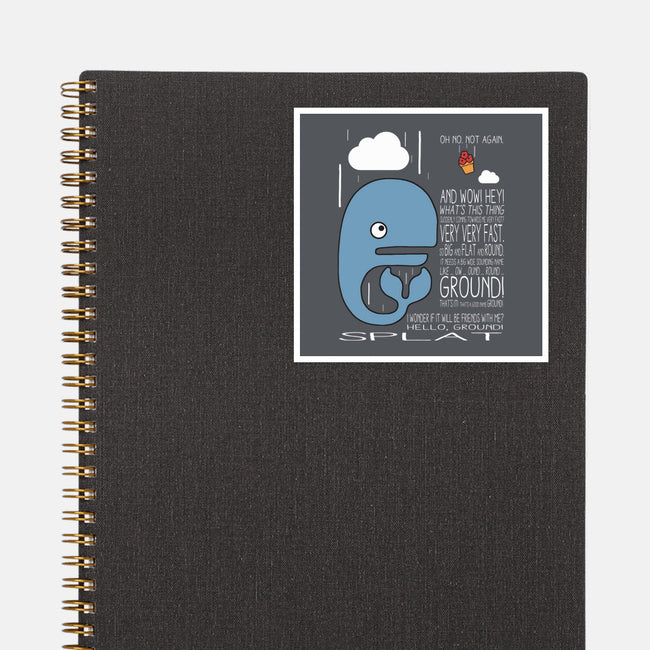 Splat!-none glossy sticker-maped