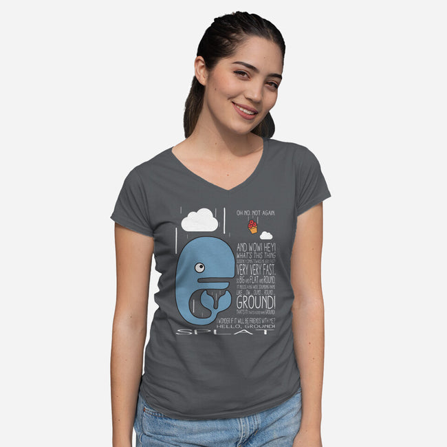 Splat!-womens v-neck tee-maped