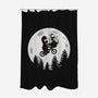 Springfield Moon-none polyester shower curtain-Melonseta